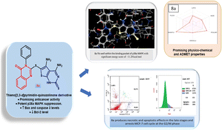 Graphical abstract: Design, synthesis, and in silico studies of new quinazolinones tagged thiophene, thienopyrimidine, and thienopyridine scaffolds as antiproliferative agents with potential p38α MAPK kinase inhibitory effects