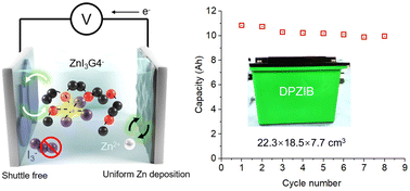 Graphical abstract: Dual-plating aqueous Zn–iodine batteries enabled via halogen-complexation chemistry for large-scale energy storage