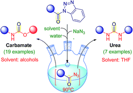 Graphical abstract: An efficient one-pot synthesis of N,N′-disubstituted ureas and carbamates from N-acylbenzotriazoles