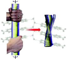 Graphical abstract: A hand-twisted helical crystal based solely on hydrogen bonding