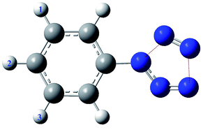 Graphical abstract: Theoretical studies on the stability of phenylpentazole and its substituted derivatives of –OH, –OCH3, –OC2H5 and –N(CH3)2