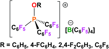 Graphical abstract: Electrophilic phenoxy-substituted phosphonium cations