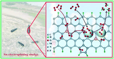 Graphical abstract: Towards a broad-operation window for stable CO2 electroreduction to HCOOH by a design involving upcycling electroplating sludge-derived Sn@N/P-doped carbon