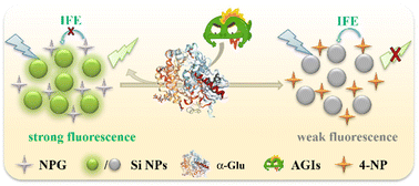 Graphical abstract: Fluorescence detection of 4-nitrophenol and α-glucosidase activity based on 4-nitrophenol-regulated fluorescence of silicon nanoparticles