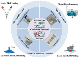 Graphical abstract: Recent progress in the development of conductive hydrogels and the application in 3D printed wearable sensors