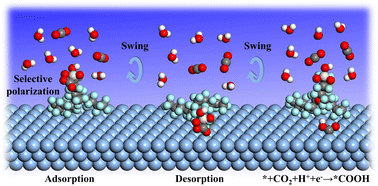 Graphical abstract: CO2-affinitive surface of metal/Nafion attributable to selective polarization for superior CO2RR