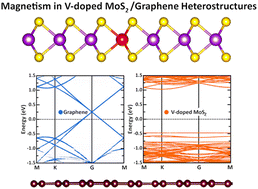 Graphical abstract: Interface magnetism in vanadium-doped MoS2/graphene heterostructures