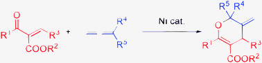 Graphical abstract: Nickel-iminophosphine-catalyzed [4+2] cycloaddition of enones with allenes: synthesis of highly substituted dihydropyrans