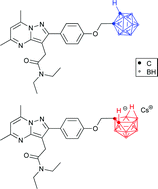 Graphical abstract: Synthesis and cellular uptake of boron-rich pyrazolopyrimidines: exploitation of the translocator protein for the efficient delivery of boron into human glioma cells