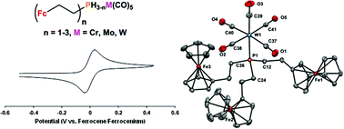 Graphical abstract: Group 6 metal pentacarbonyl complexes of air-stable primary, secondary, and tertiary ferrocenylethylphosphines