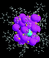 Graphical abstract: Gold-doped silver nanocluster [Au3Ag38(SCH2Ph)24X5]2− (X = Cl or Br)