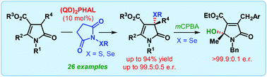 Graphical abstract: “On water” catalytic enantioselective sulfenylation of deconjugated butyrolactams