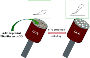 Graphical abstract: Effective imprinting of an anticancer drug, 6-thioguanine, via mussel-inspired self-polymerization of dopamine over reduced graphene oxide