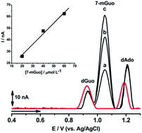 Graphical abstract: Electrochemical detection of 7-methylguanosine and DNA-methylation