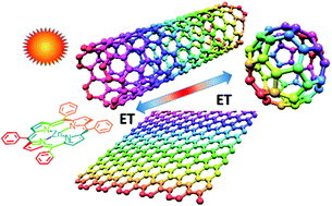 Graphical abstract: Bidirectional charge-transfer behavior in carbon-based hybrid nanomaterials