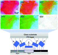 Graphical abstract: Wide-angle lasing from photonic crystal nanostructures of a liquid-crystalline blue phase