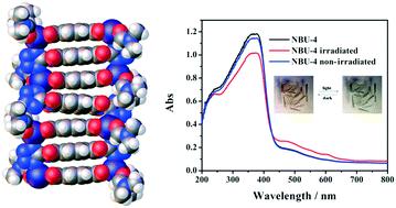 Graphical abstract: Inter-ligand charge-transfer interactions in a photochromic and redox active zinc–organic framework