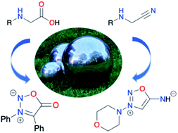 Graphical abstract: A mechanochemical approach to the synthesis of sydnones and derivatives