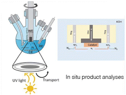 Graphical abstract: A rotating ring disc electrode study of photo(electro)catalyst for nitrogen fixation