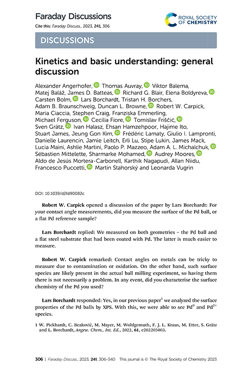 Kinetics and basic understanding: general discussion