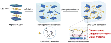 Graphical abstract: Transparent, anti-freezing and highly stretchable solid-state ionic conductors