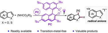 Graphical abstract: Dearomative hydroamination of heteroarenes catalyzed by the phenolate photocatalyst