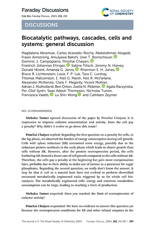 Biocatalytic pathways, cascades, cells and systems: general discussion