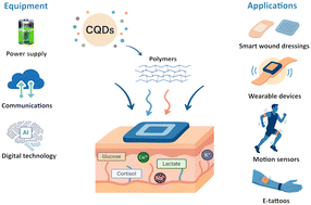 Graphical abstract: Application of carbon quantum dots in smart polymer films for biomedical diagnostics