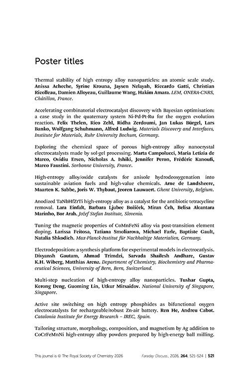 Poster list