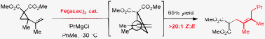 Graphical abstract: Iron-catalyzed addition of Grignard reagents to activated vinyl cyclopropanes