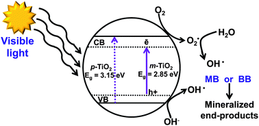 Graphical abstract: Band gap engineered TiO2 nanoparticles for visible light induced photoelectrochemical and photocatalytic studies