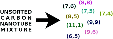 Graphical abstract: Towards monochiral carbon nanotubes: a review of progress in the sorting of single-walled carbon nanotubes