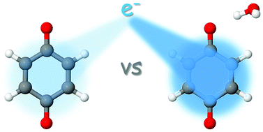 Graphical abstract: Enhancement of electron accepting ability of para-benzoquinone by a single water molecule