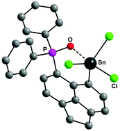 Graphical abstract: Transmetallation of bis(6-diphenylphosphinoxy-acenapth-5-yl)mercury with tin tetrachloride, antimony trichloride and bismuth trichloride