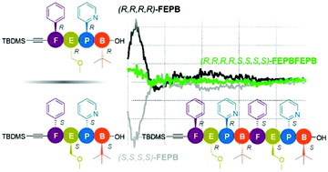 Graphical abstract: Discrete multifunctional sequence-defined oligomers with controlled chirality