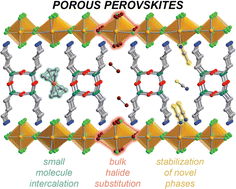 Graphical abstract: Leveraging ordered voids in microporous perovskites for intercalation and post-synthetic modification