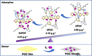 Graphical abstract: Precise heteroatom engineering for iodine capture promotion in porous organic cages