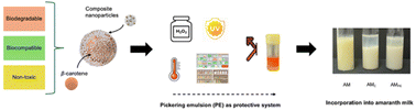 Graphical abstract: Pickering emulsion stabilized by biocomposite nanoparticles as a protective system for β-carotene