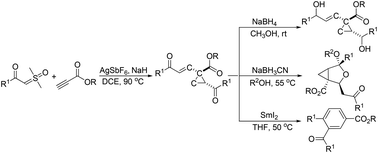 Graphical abstract: Silver-catalyzed tandem cyclization of sulfur ylides with terminal alkynes: direct synthesis of vinylcyclopropanes