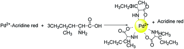 Graphical abstract: Study of the interaction between laevorotatory-isoleucine and a composite fluorescent probe of Pd(ii)