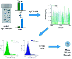 Graphical abstract: Rapid size characterization of silver nanoparticles by single particle ICP-MS and isotope dilution