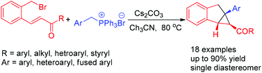 Graphical abstract: Stereospecific synthesis of highly functionalized benzo[3.1.0]bicycloalkanes via multistep cascade reactions