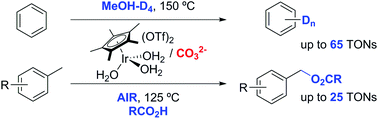 Graphical abstract: Non-directed, carbonate-mediated C–H activation and aerobic C–H oxygenation with Cp*Ir catalysts