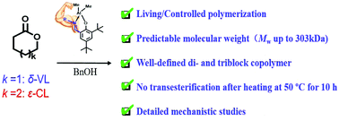 Graphical abstract: Living/controlled ring-opening (co)polymerization of lactones by Al-based catalysts with different sidearms