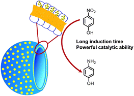 Graphical abstract: Generation of sub-5 nm AuNPs in the special space of the loop-cluster corona of a polymer vesicle: preparation and its unique catalytic performance in the reduction of 4-nitrophenol