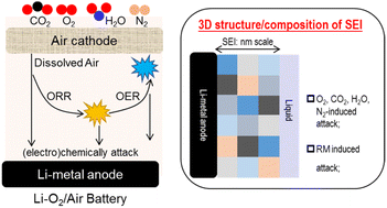 Graphical abstract: An overview of the unstable and irreversible lithium metal anode-related issues in nonaqueous Li–O2/air batteries