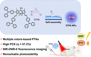 Graphical abstract: Multiple rotor-based photothermal agents for NIR-I/NIR-II fluorescence imaging-guided tumor phototherapy