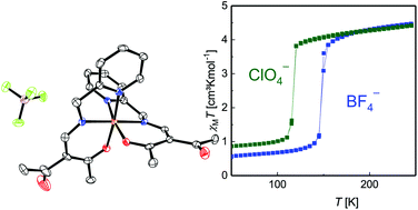 Graphical abstract: Isostructural iron(iii) spin crossover complexes with a tridentate Schiff base-like ligand: X-ray structures and magnetic properties