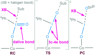 Graphical abstract: Theoretical studies unveil the unusual bonding in oxygenation reactions involving cobalt(ii)-iodylarene complexes