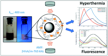 Graphical abstract: Magneto-fluorescent nanocomposites: experimental and theoretical linkage for the optimization of magnetic hyperthermia